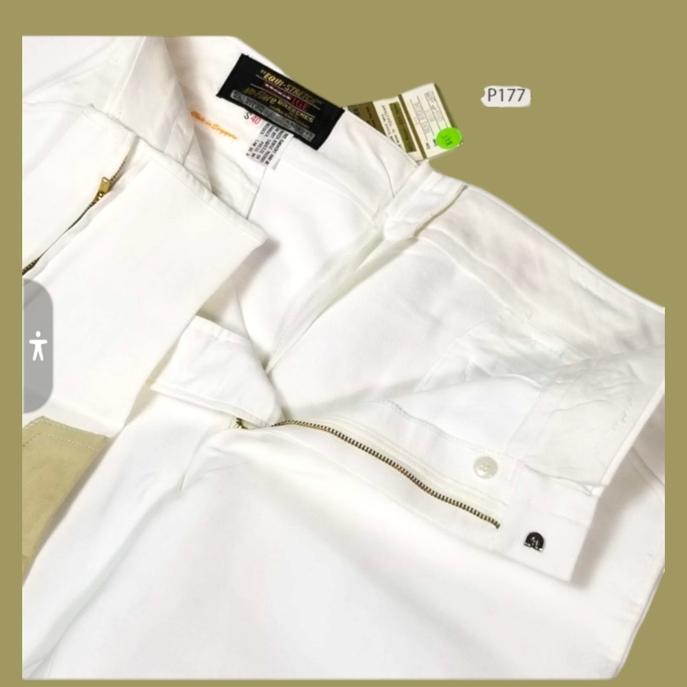 P177  MENS Prestige Riding pants WHITE - Picture 3 of 7